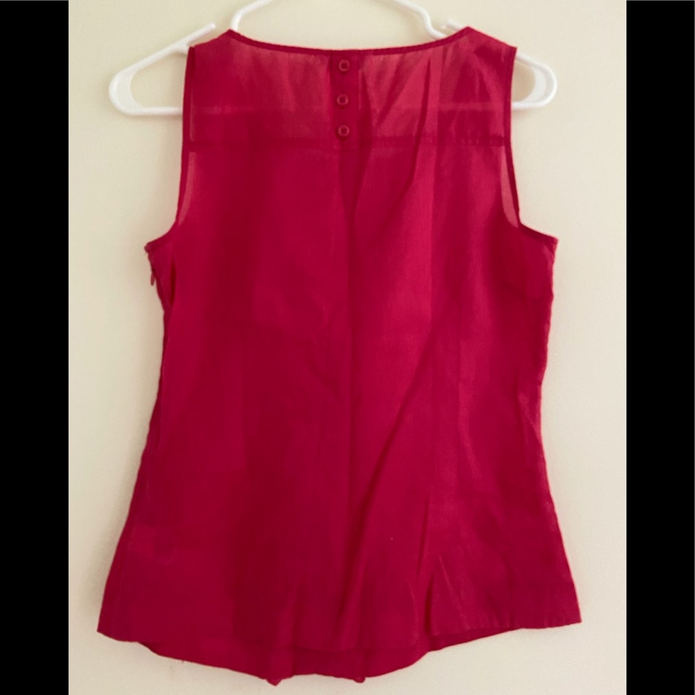 💕Pretty Bright Pink Ruffled Top - Picture 3 of 5